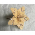 New Design Gold Fabric Artificial Christmas Flower